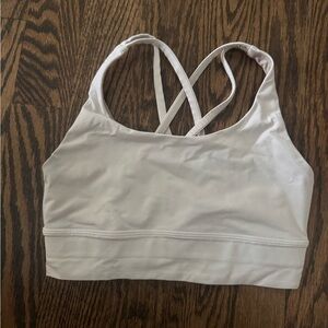 Lululemon Energy Longline Bra Size 6 White